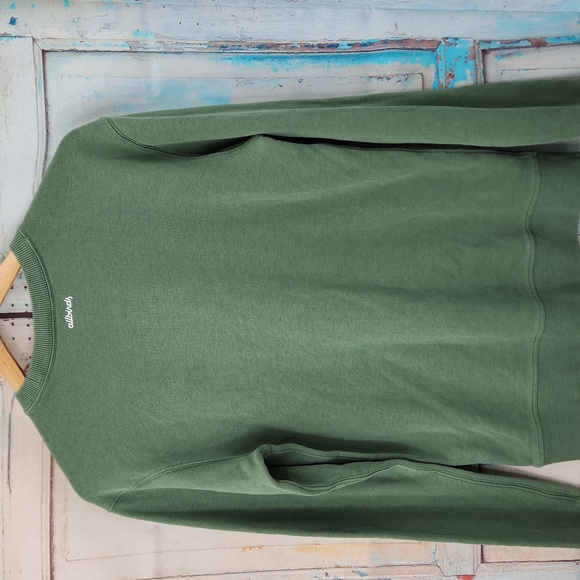 Allbirds R&R Rest and Relaxation Green Crewneck Sweatshirt Long Sleeve - Picture 6 of 8